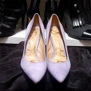 Lavender Suede Sam Edelman 4" heel size 8